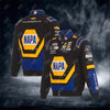 JH Design Black Chase Elliott NAPA Full-Snap Twill Uniform Jacket (FREE T-shirt, FREE Beanie Cap, FREE Scarf, FREE Bag)